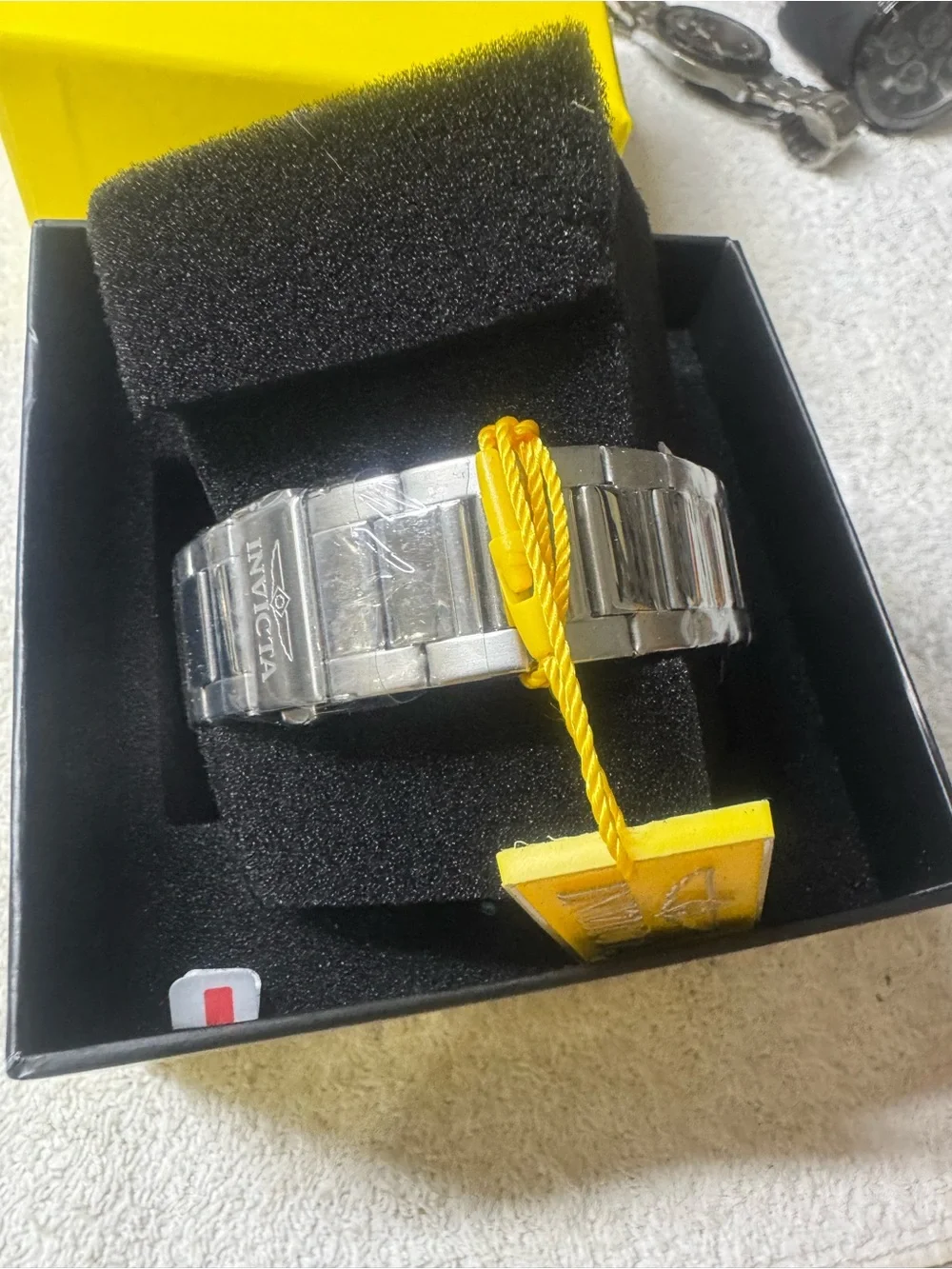 #163 Invicta Silver Case Watch with Turquoise Blue Dial